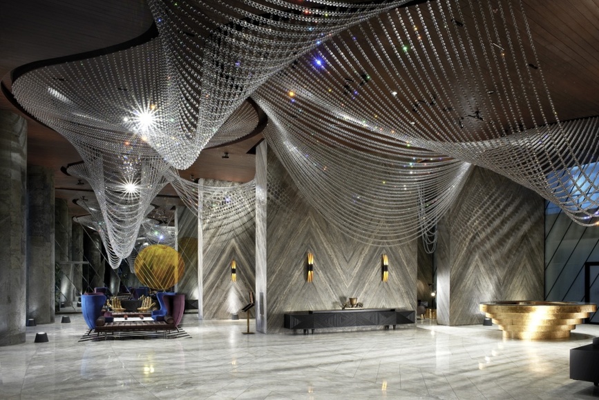 One Avighna Park Crystal Chandelier